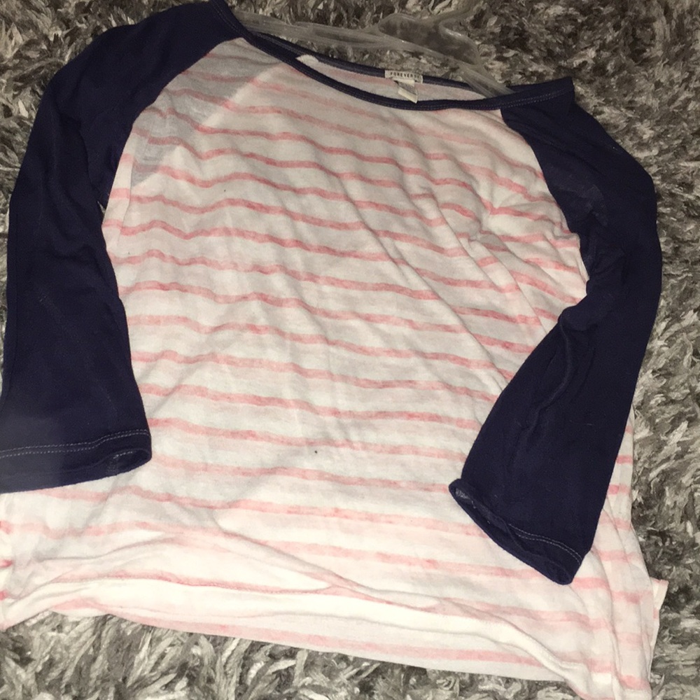 Red white & blue top